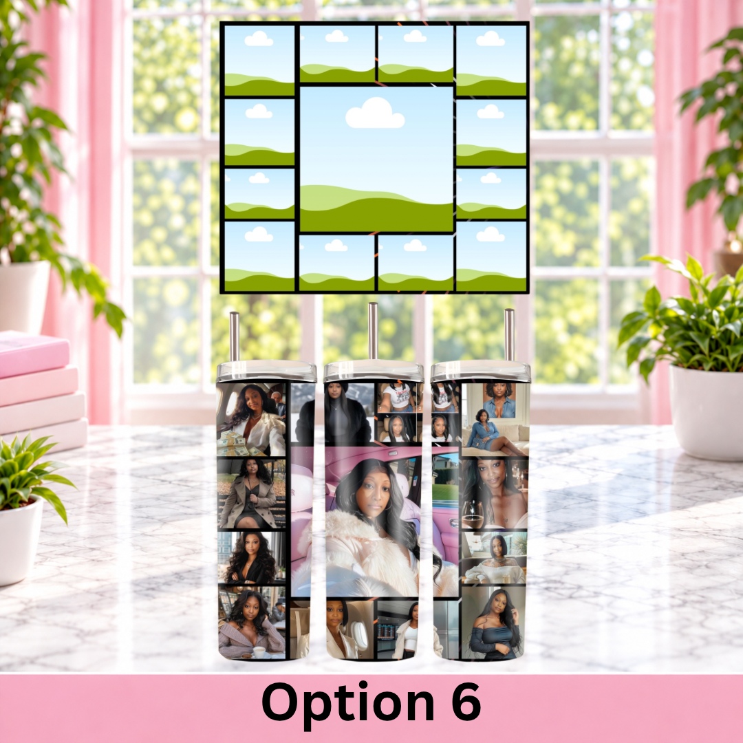 Custom Photo Grid Tumblers