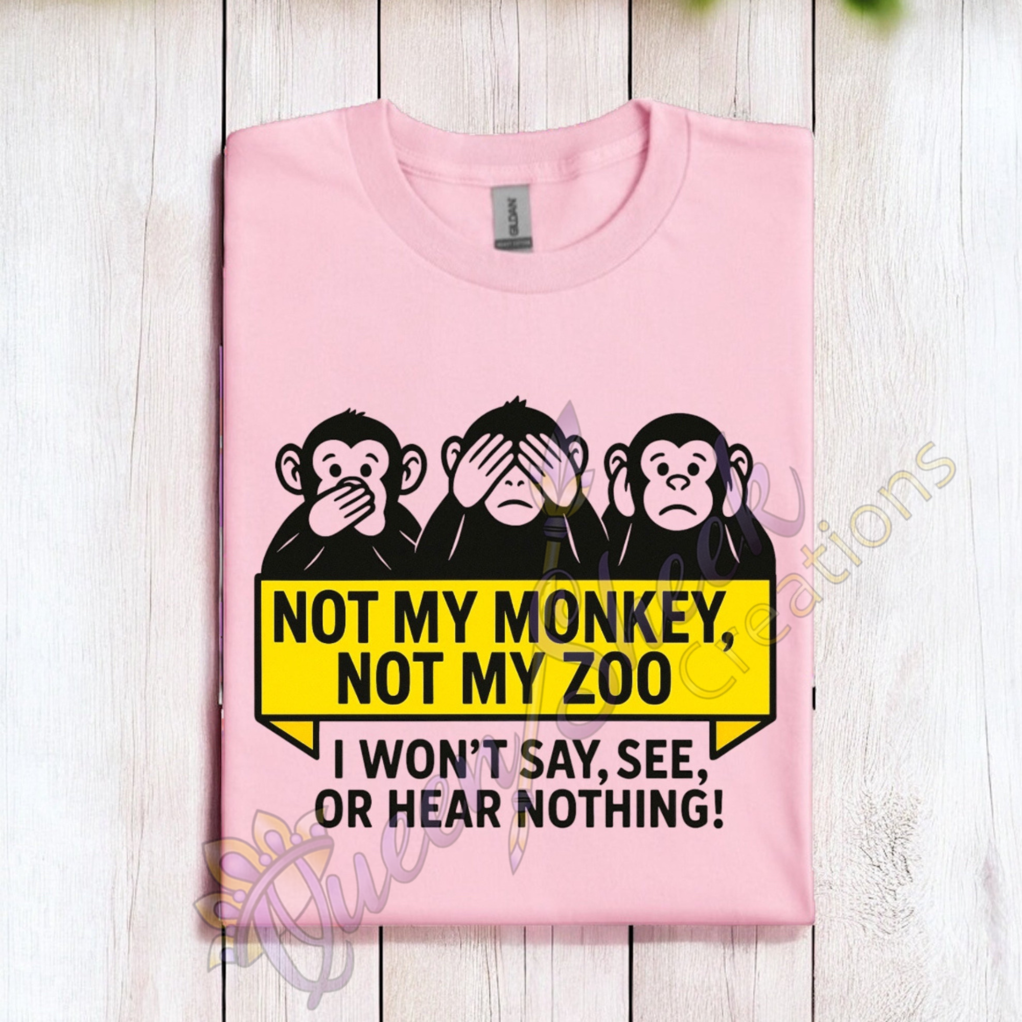 Not My Monkey Not My Zoo Tshirt