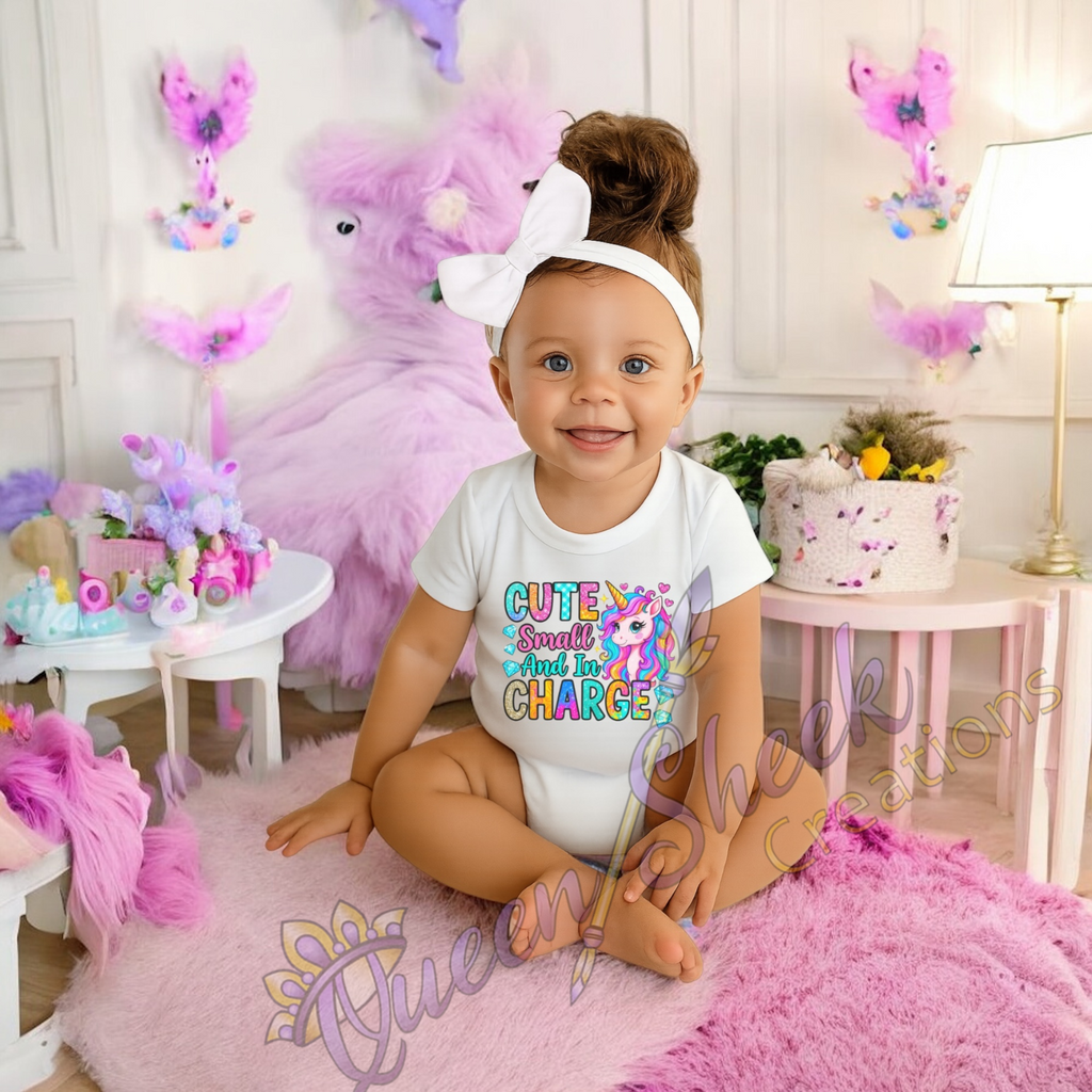 Cute Small And In Charge Onsies