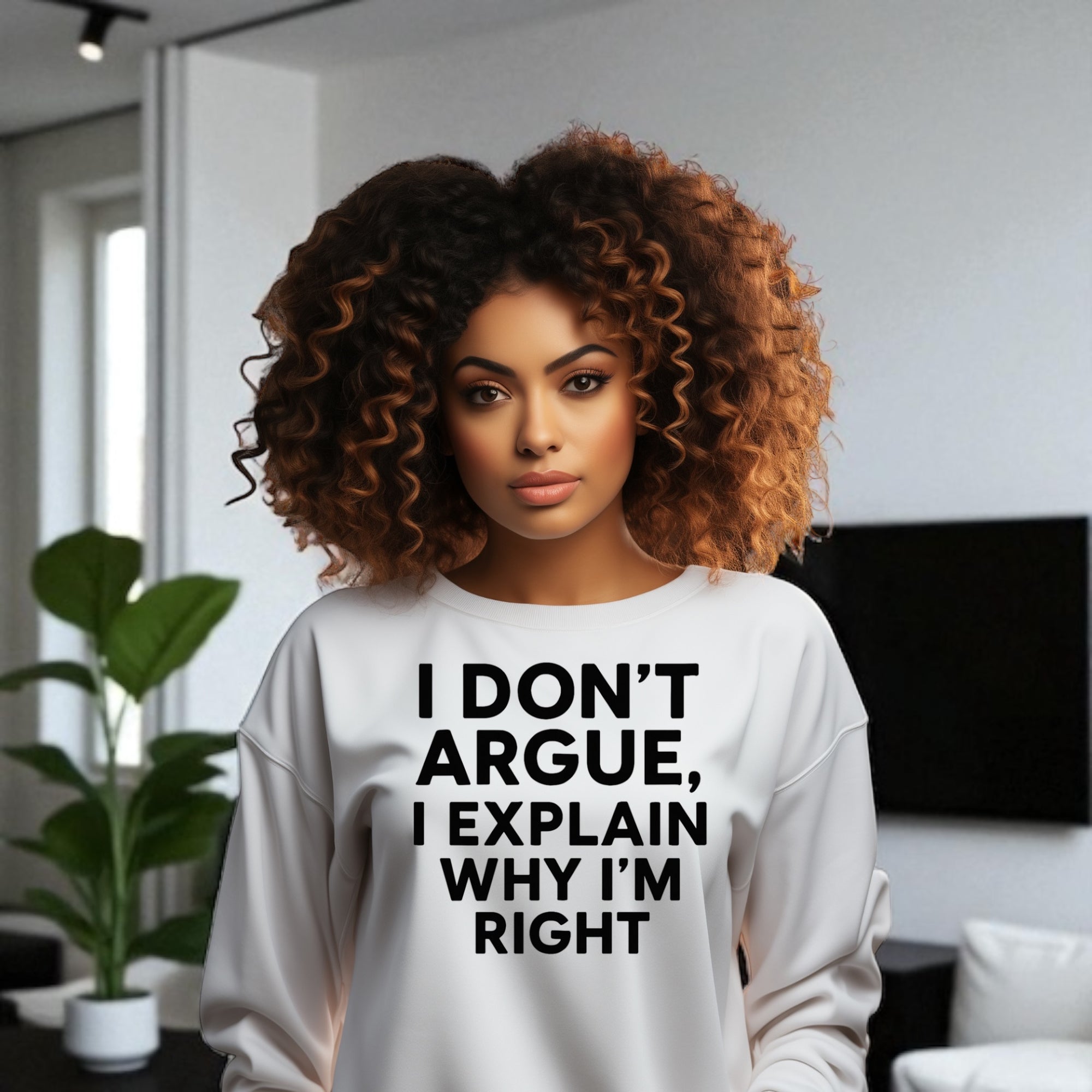 I Don’t Argue, I Explain Adult Sweat Shirts