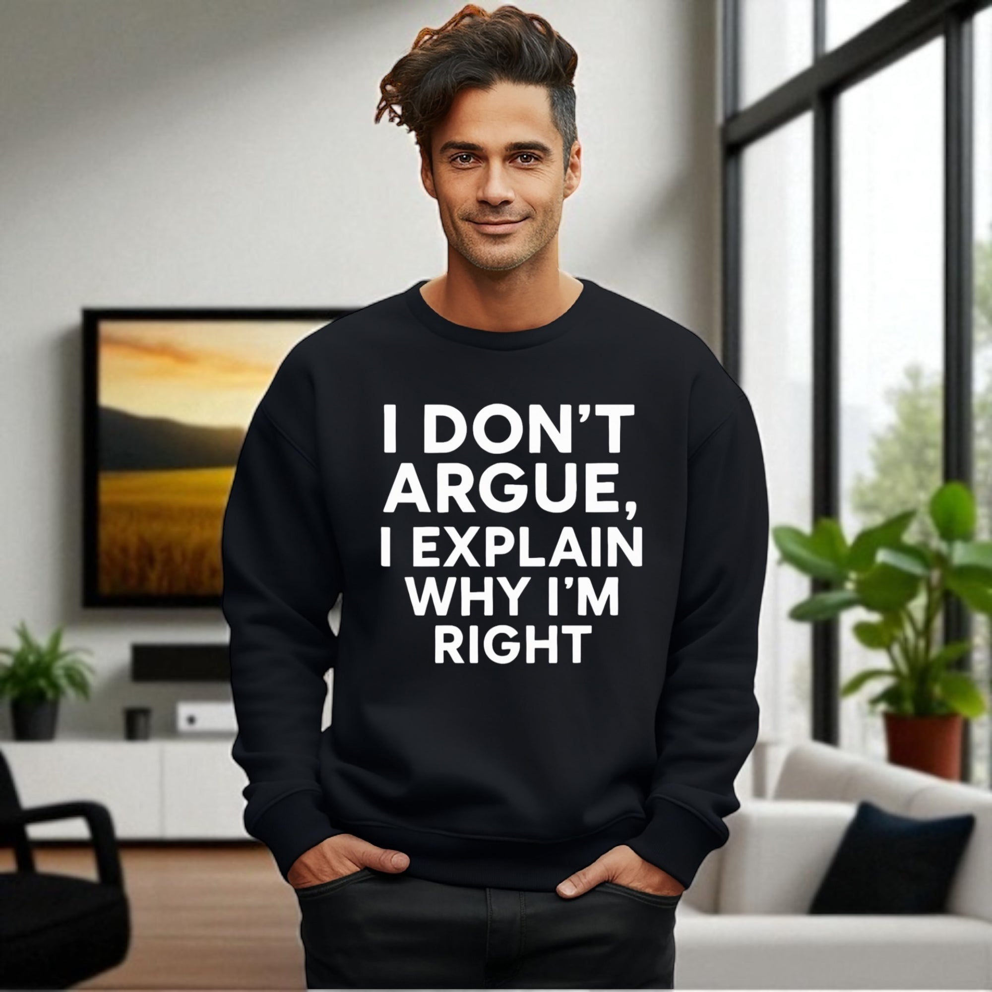 I Don’t Argue, I Explain Adult Sweat Shirts