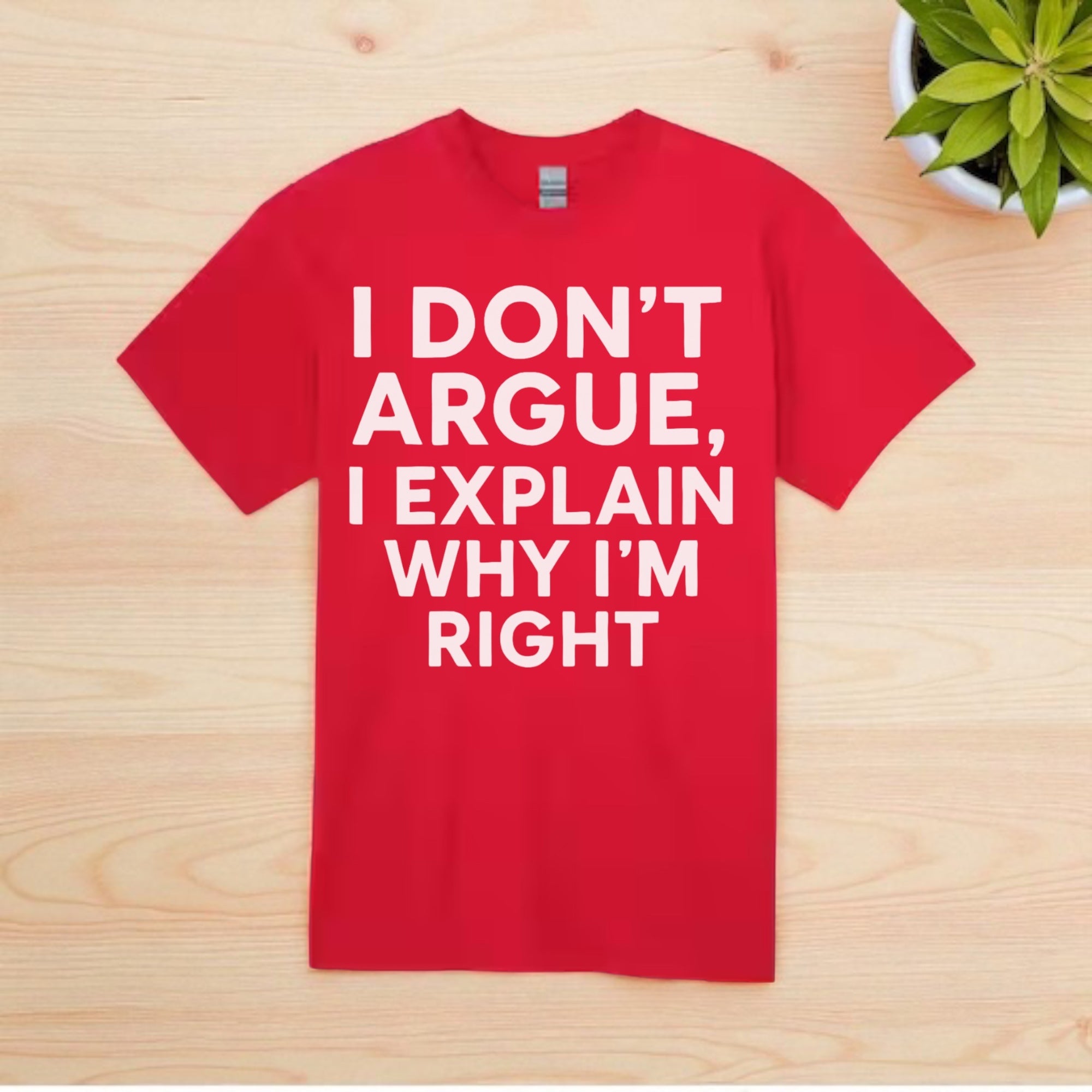 I don’t Argue I Explain Adult Tshirts