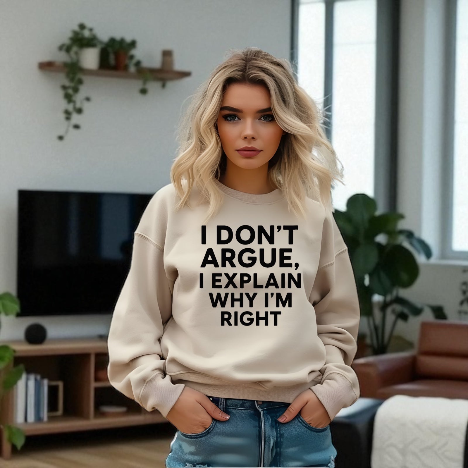 I Don’t Argue, I Explain Adult Sweat Shirts