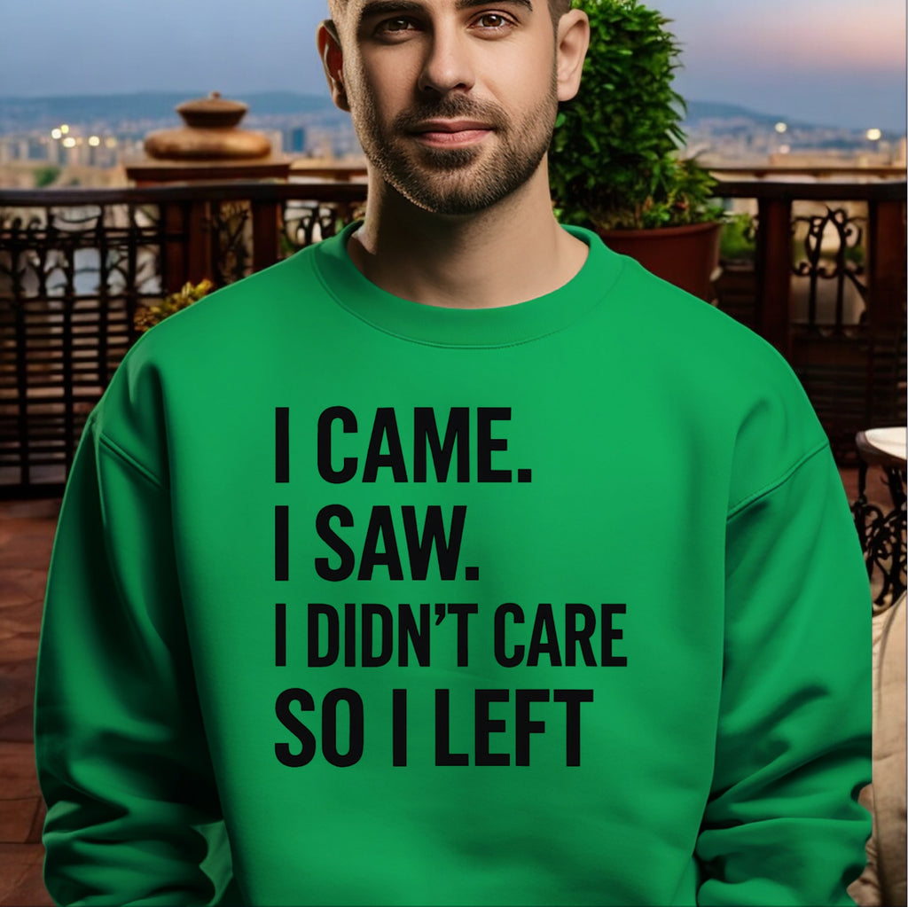 I Didn’t Care Sweatshirt
