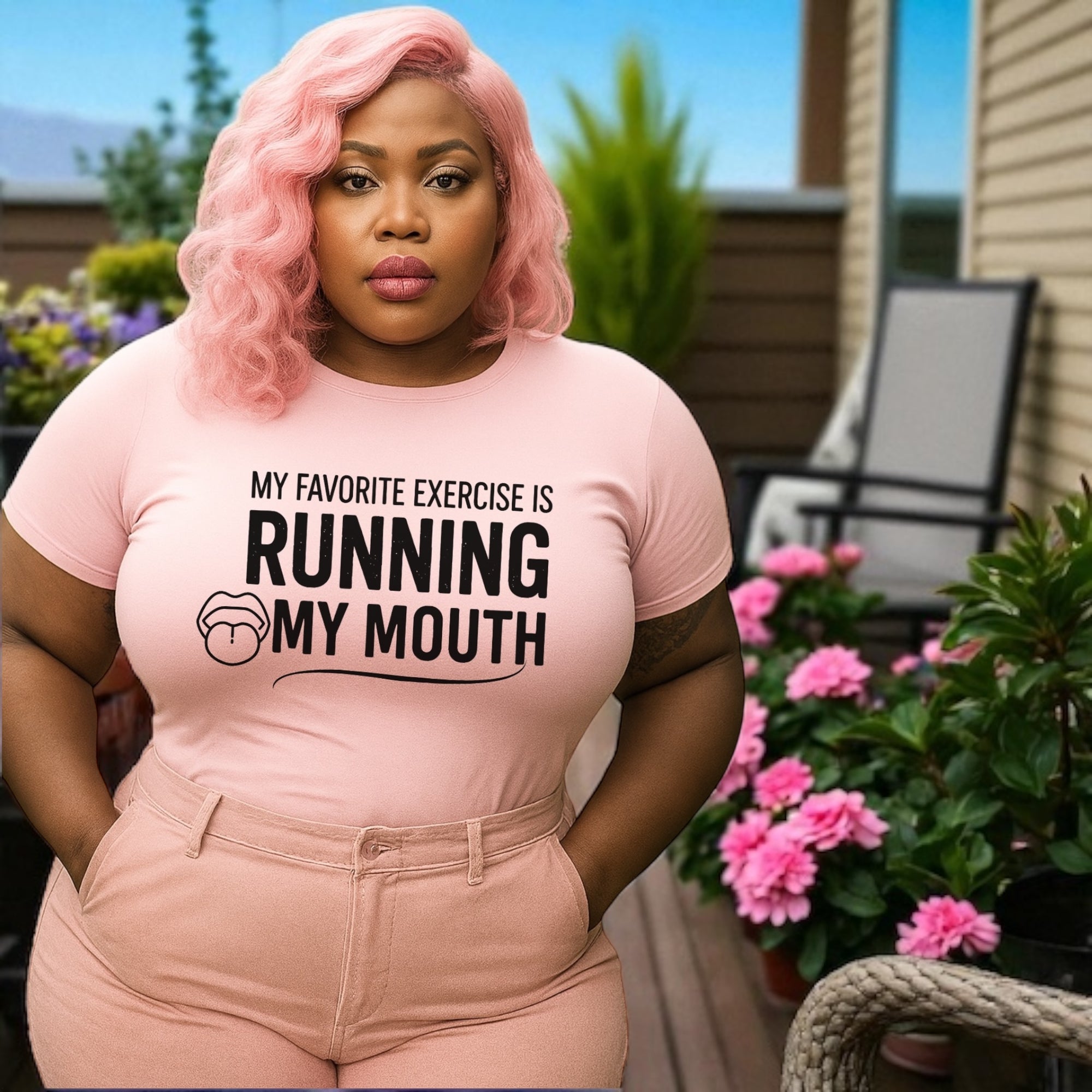 Running My Mouth Adult Tshirts