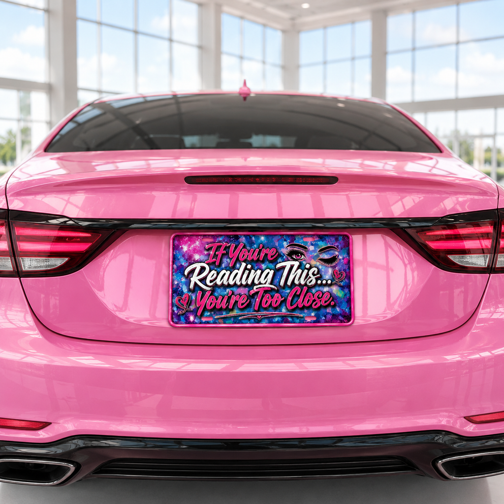 If You’re Reading this, You’re Too Close License Plate