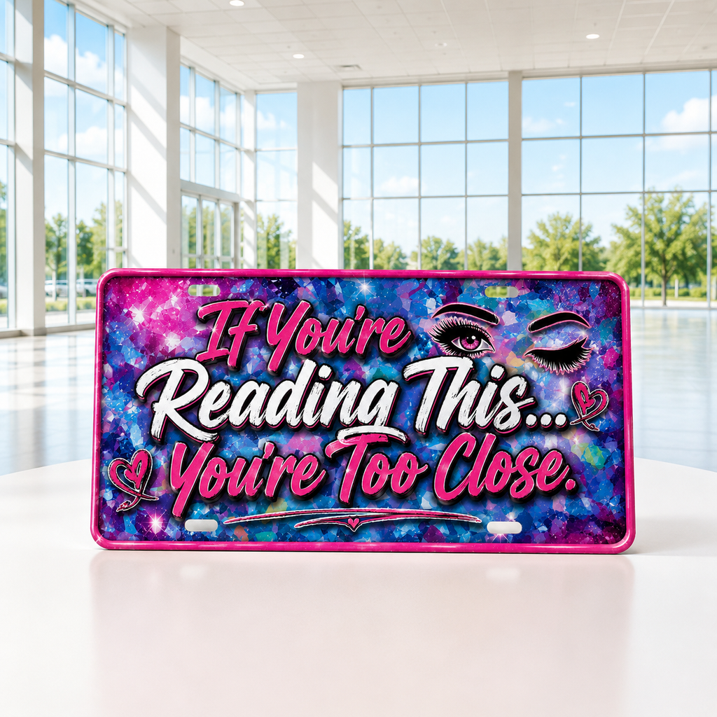 If You’re Reading this, You’re Too Close License Plate