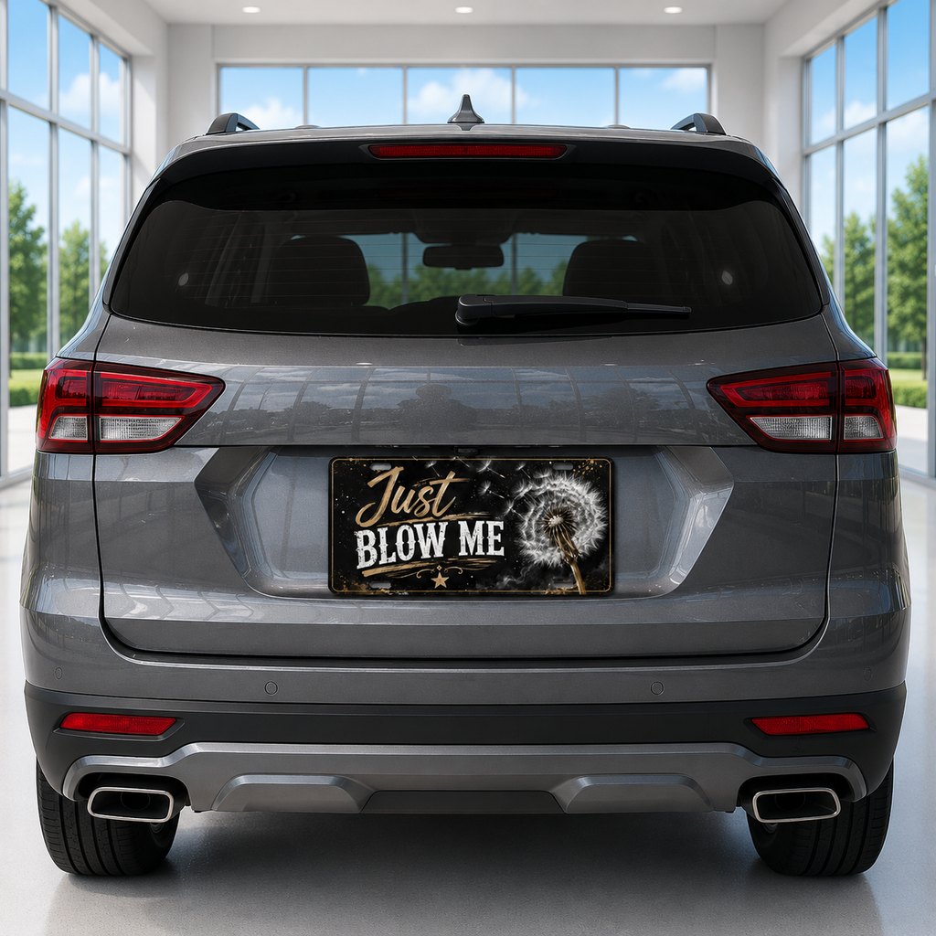 Just Blow Me License Plate