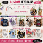 Custom Photo Keychains (Single)