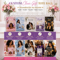 Custom Clear Gift Tote bags (Wholesale)
