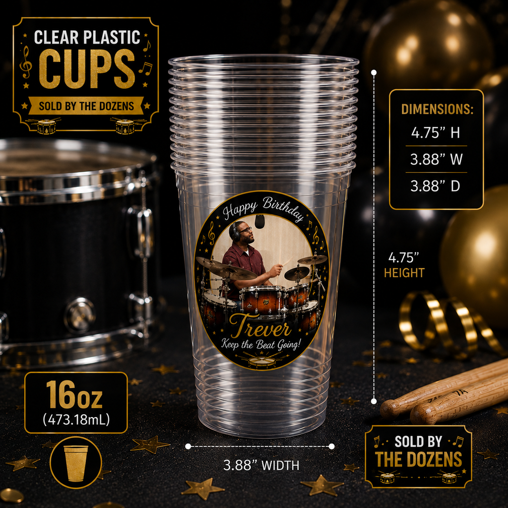 Custom Clear Cups, Plates & Cutlery Sets (Wholesale)