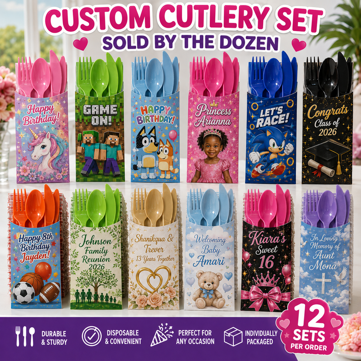 Custom Cutlery Sets (wholesale)