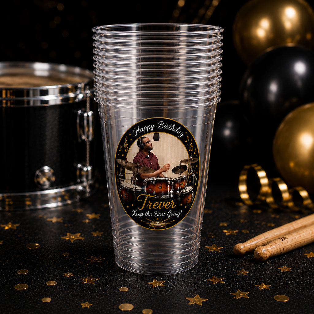 Custom 16oz Clear Party Cups (wholesale)