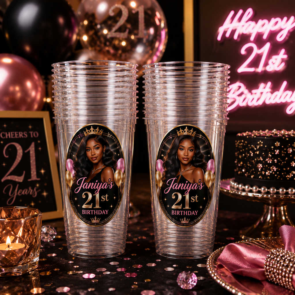 Custom 16oz Clear Party Cups (wholesale)