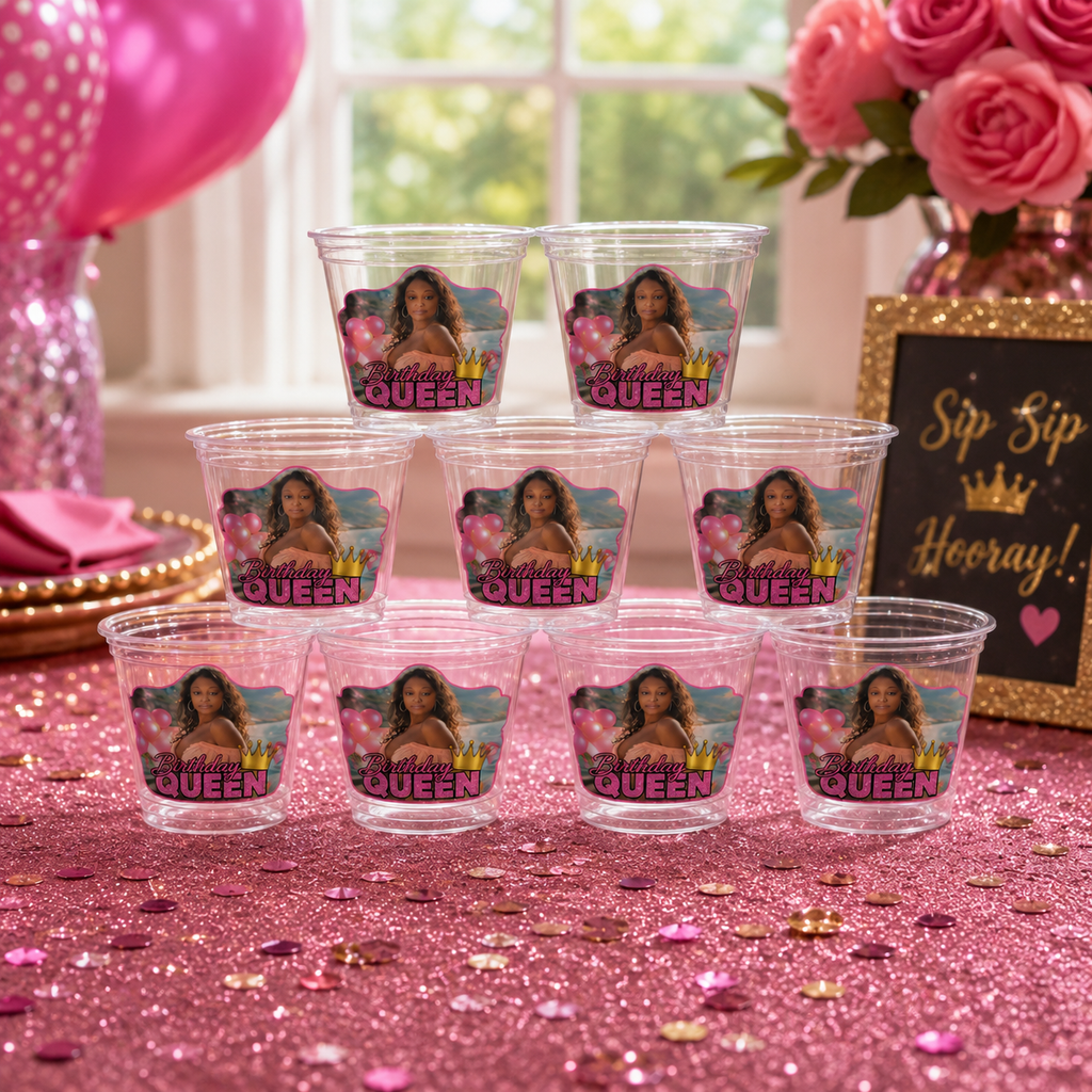 Custom 9 oz Clear Party Cups (wholesale)