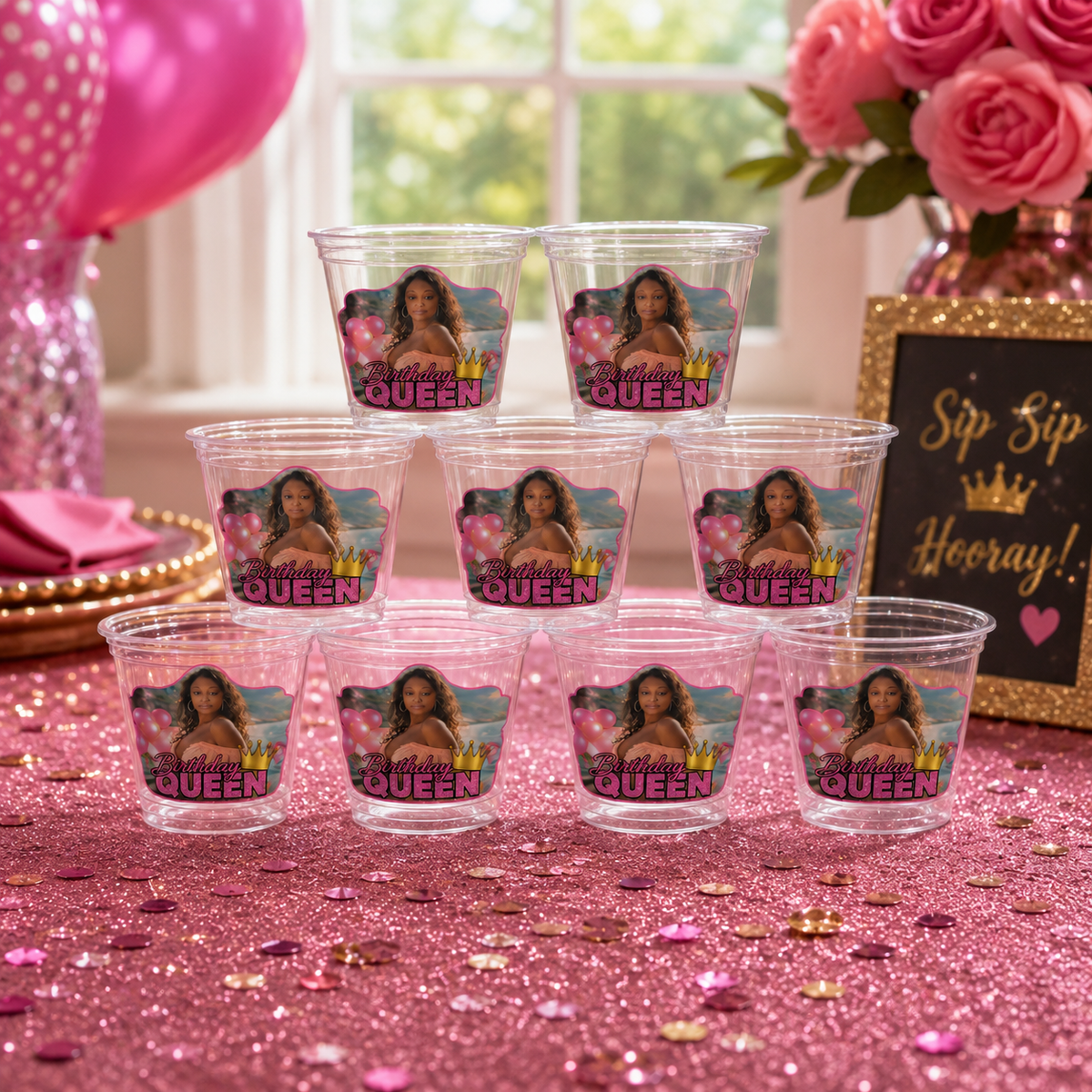 Custom 9 oz Clear Party Cups (wholesale)