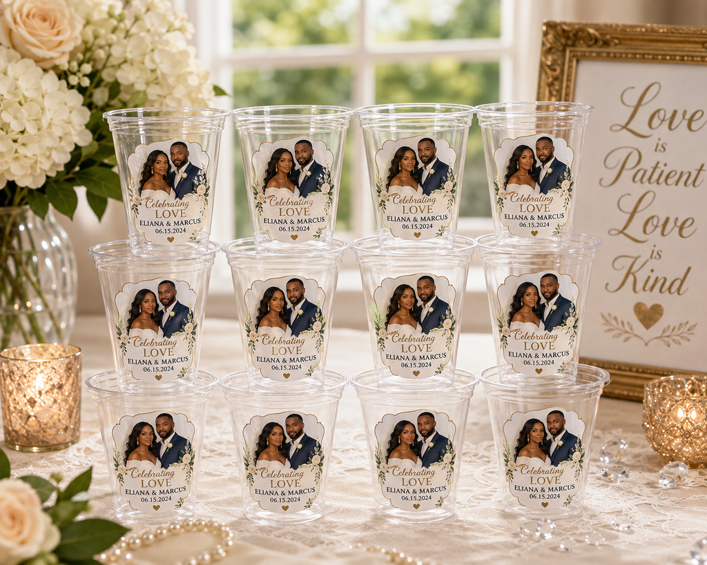 Custom 9 oz Clear Party Cups (wholesale)