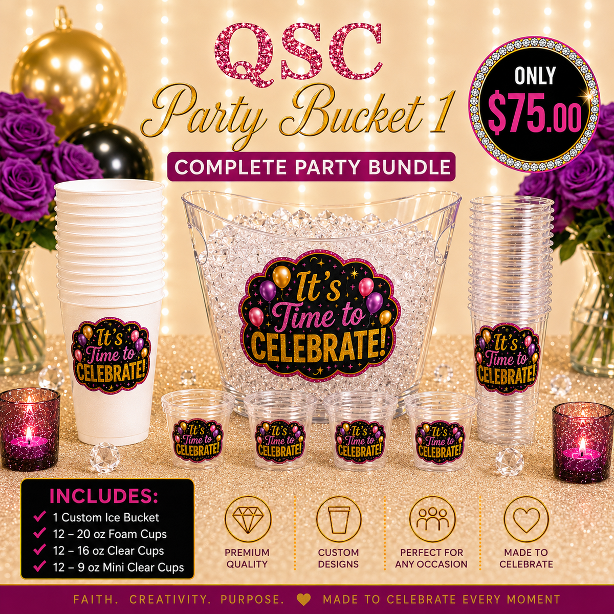 QSC Custom Party Bucket 1 (wholesale)