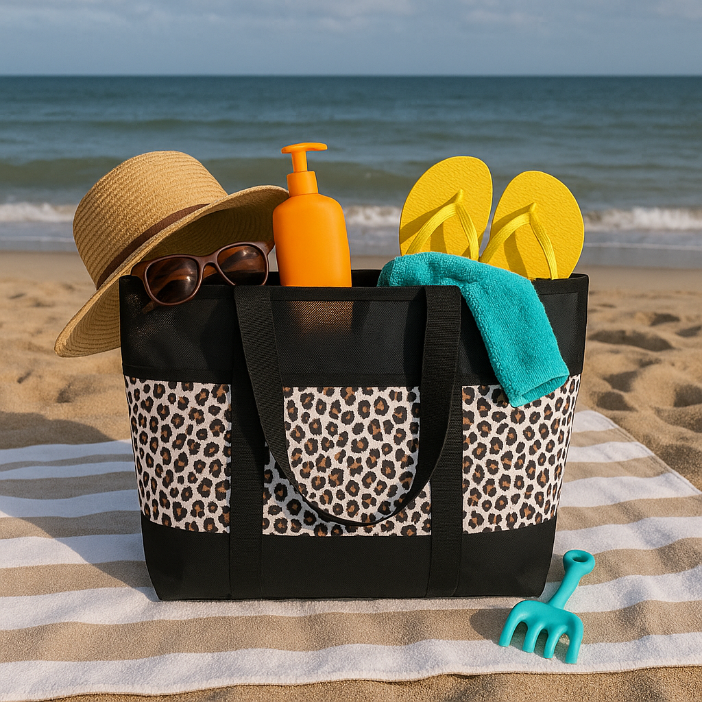 Leopard Mesh Urban Tote