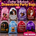Custom Drawstring Party Bags (Wholesale)