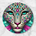 Glitz & Glam Feline Round mousepads