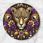 Glitz & Glam Feline Round mousepads