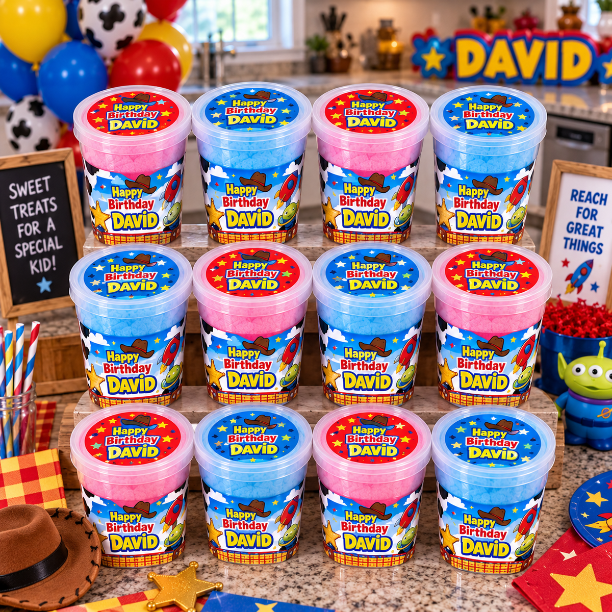 Custom Cotton Candy Tubs (Wholesale)
