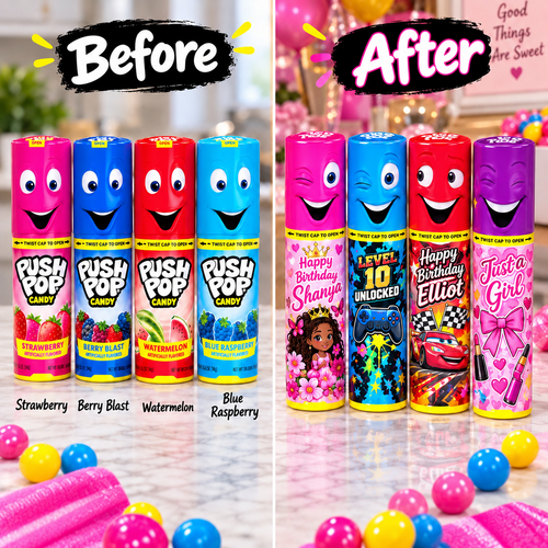 Custom Push-Pops (wholesale)