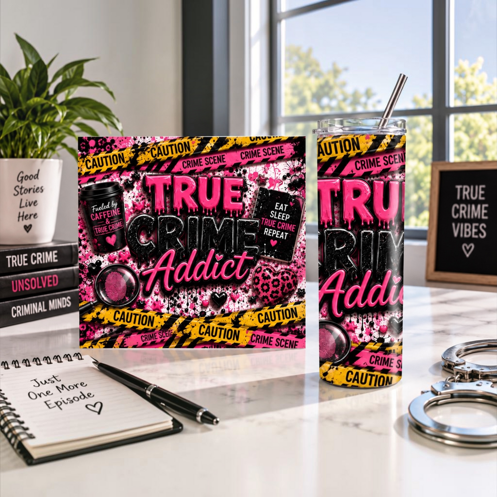 True Crime Addict Tumbler