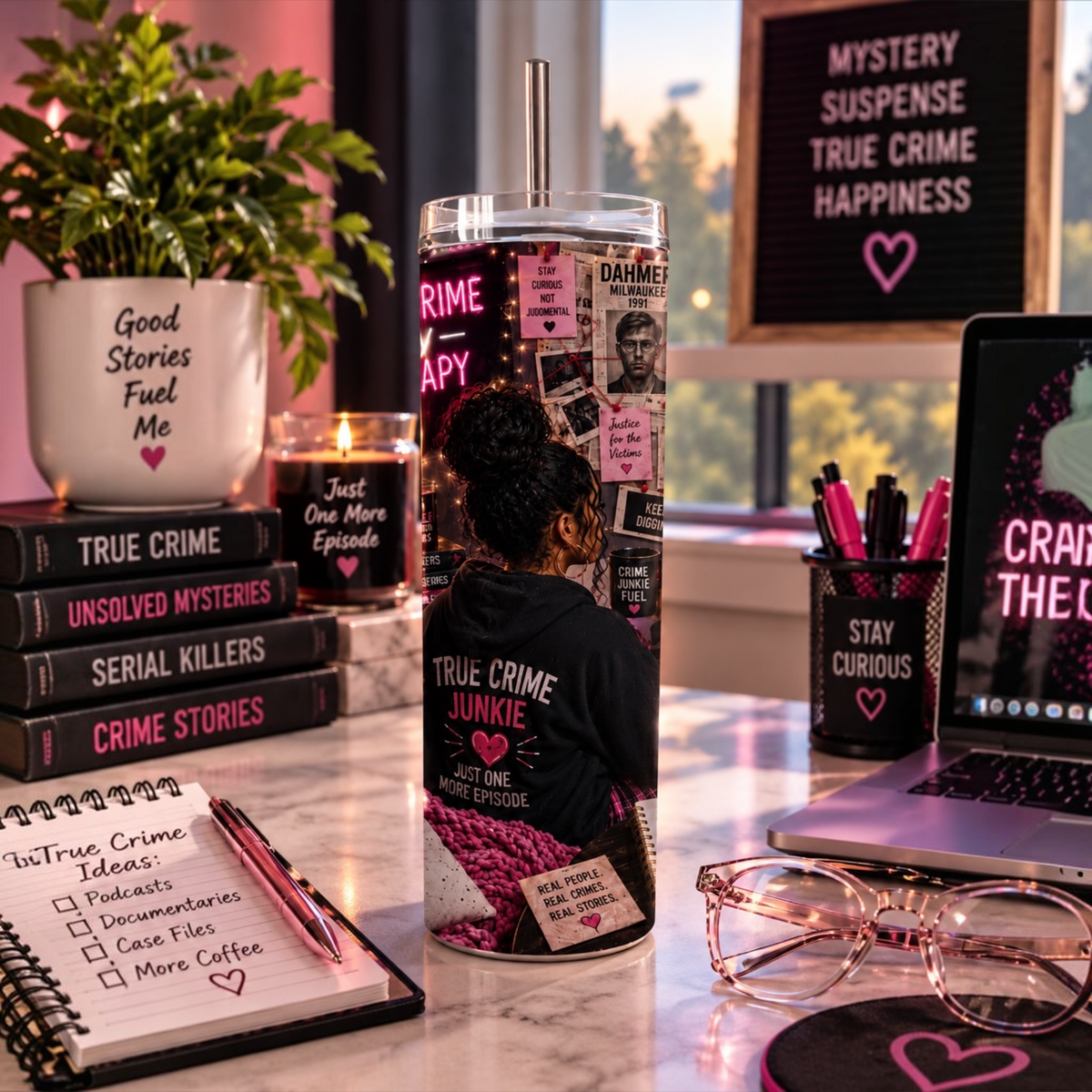 True Crime Junkie Tumbler
