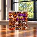 No Trick Just Treat Halloween Dog Tumbler