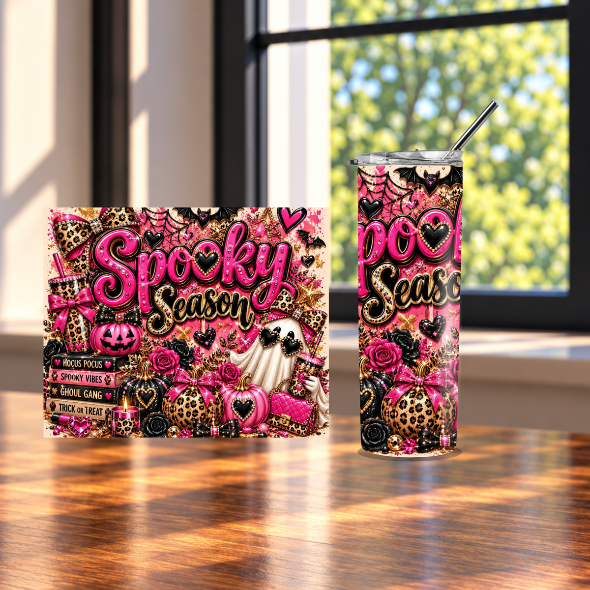 Spooky Season Glam Tumbler