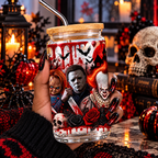 Horror Icons Glass Cup