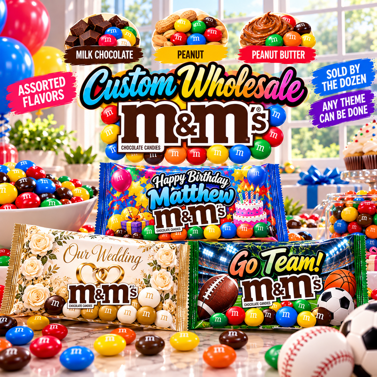 Custom M&M’s (Wholesale)