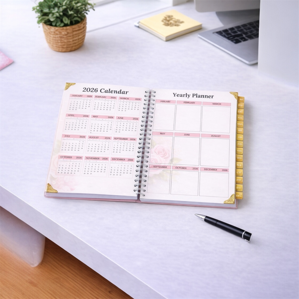 Pretty & Productive 2026 Yearly Planner