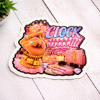 Clock it sticker