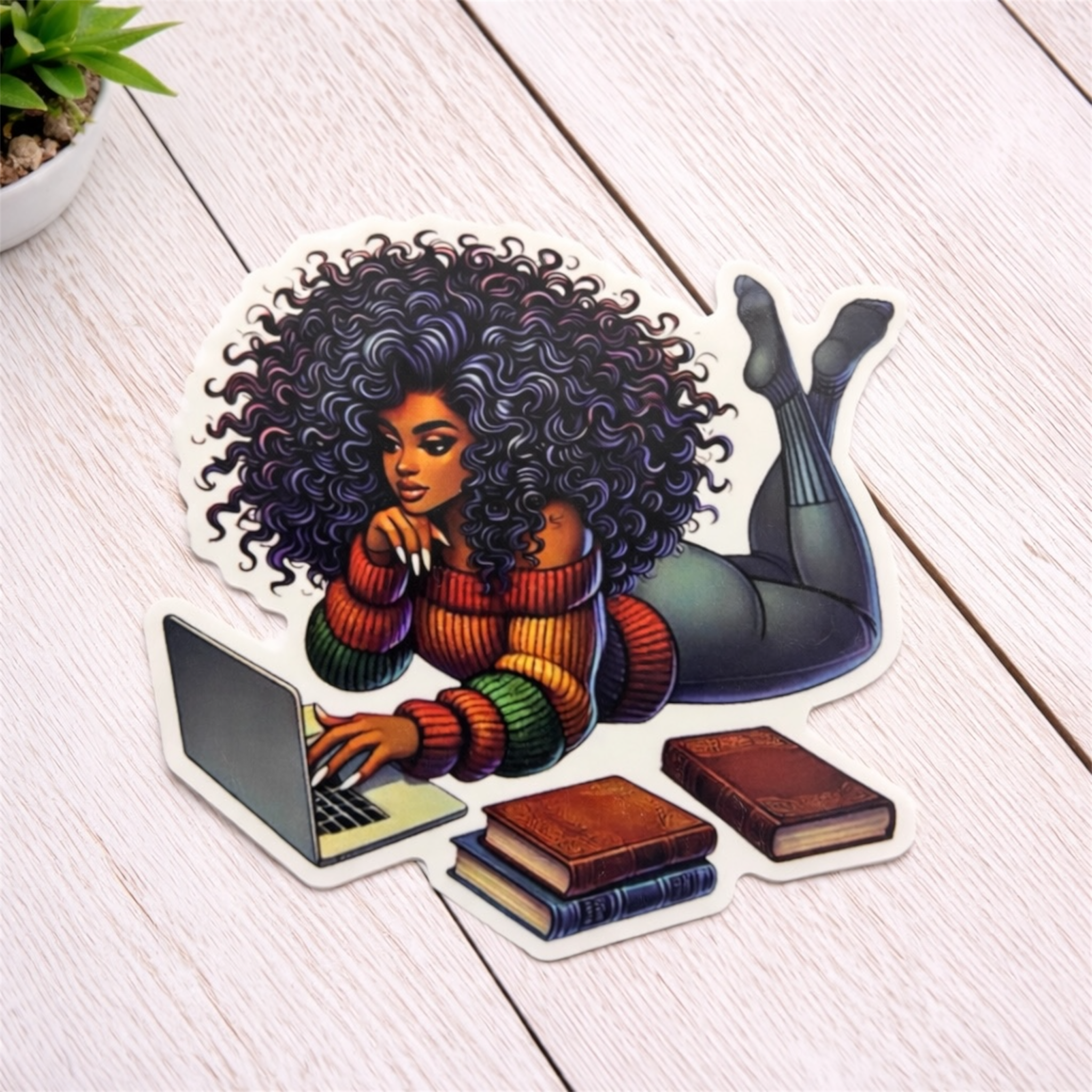 Booked and Busy Queen Sticker