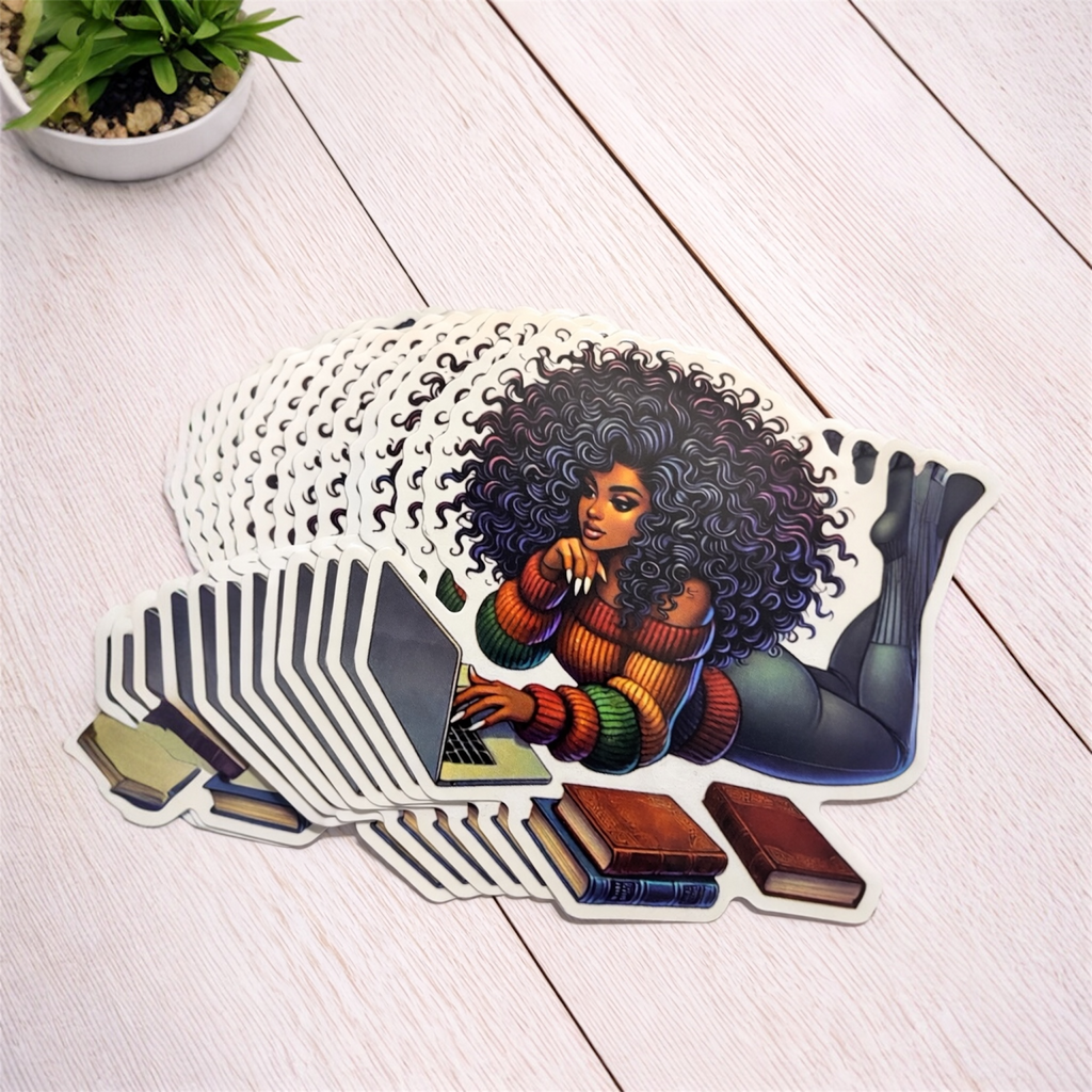 Booked and Busy Queen Sticker