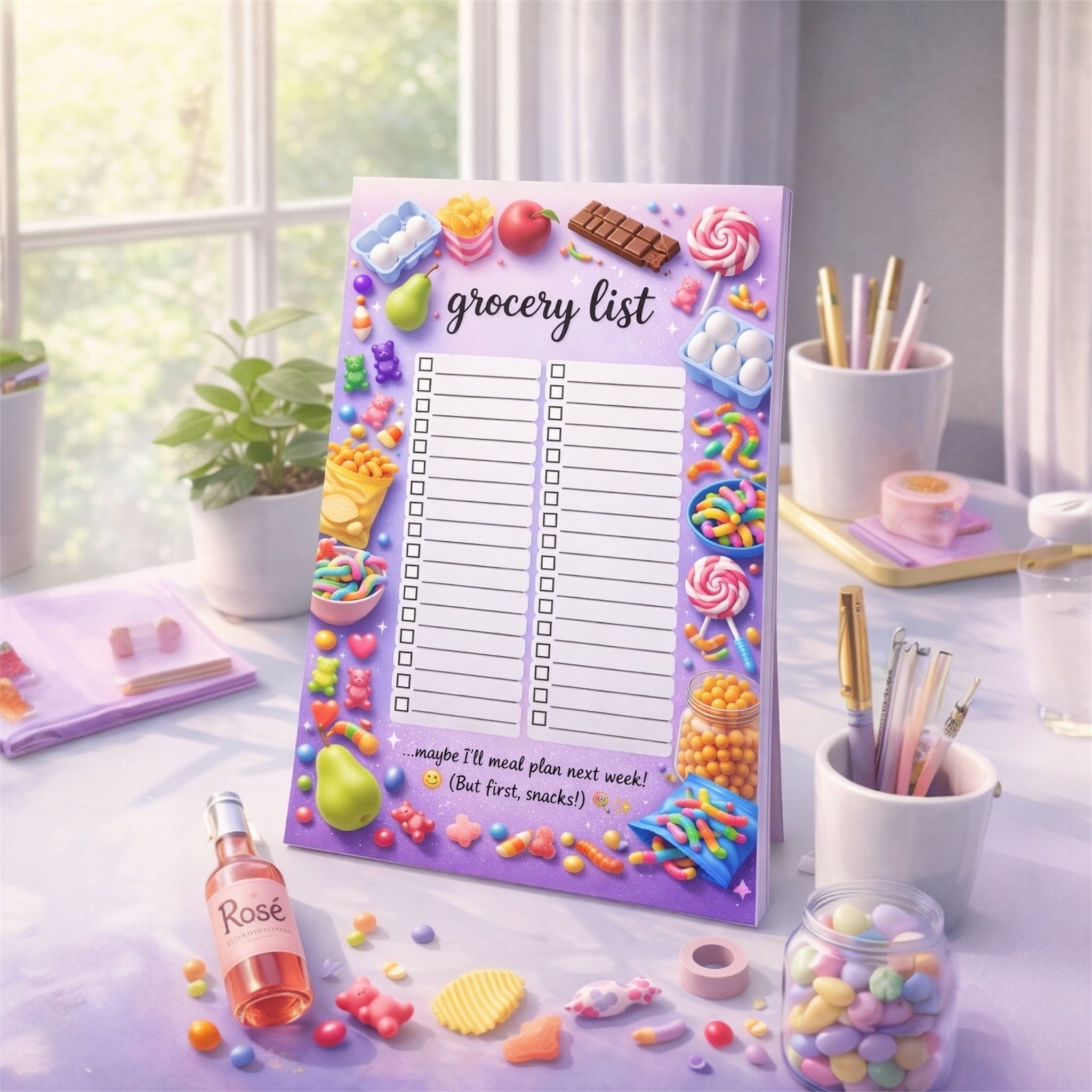 Grocery + Snacks List Notepads