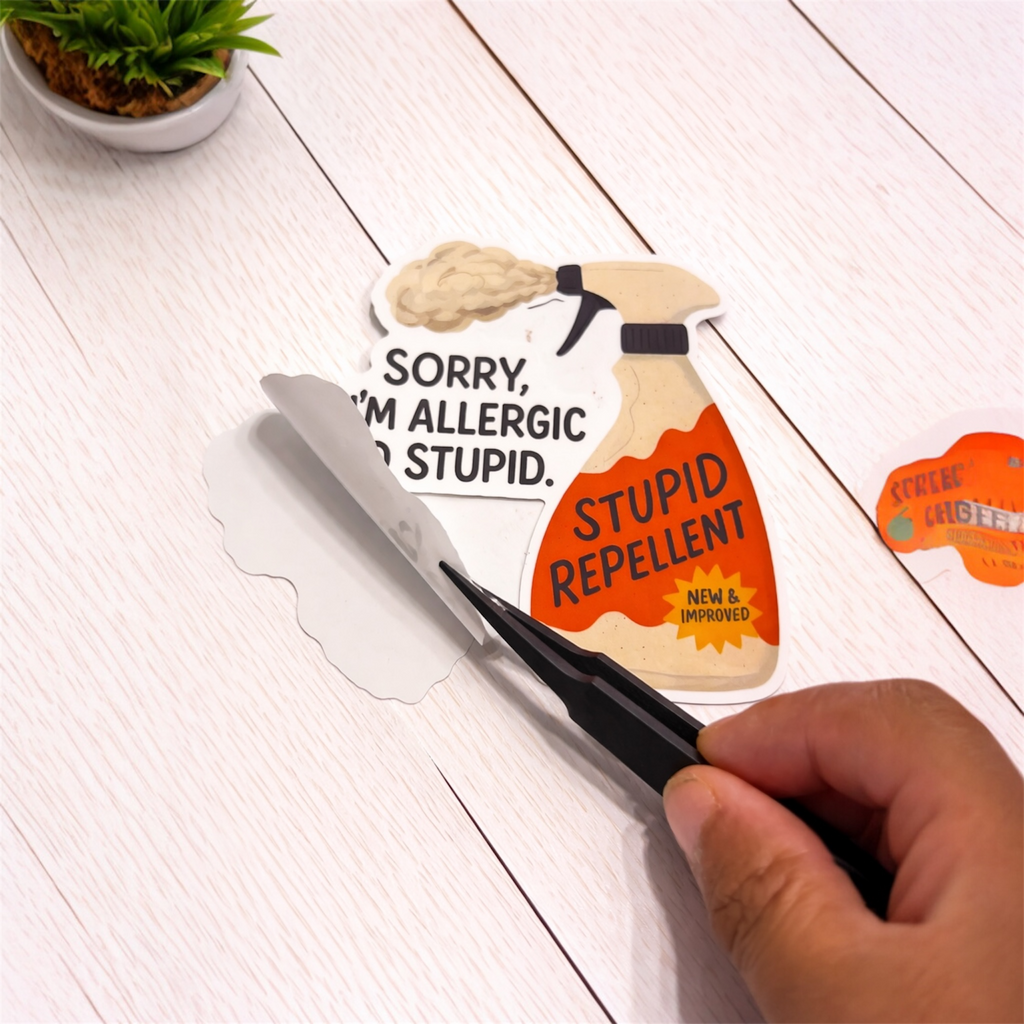 Stupid Repellent Sticker