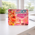 Clock It Square Mousepad