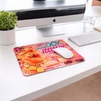 Clock It Square Mousepad