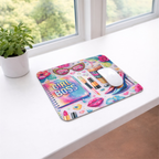 Girl Boss Square Mousepad
