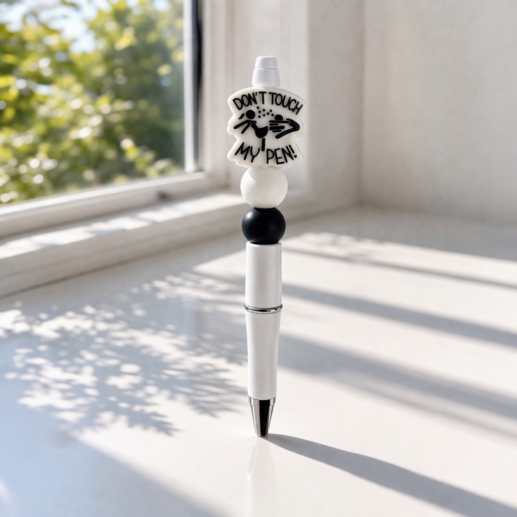 Don’t Touch My Pen Beaded Pen