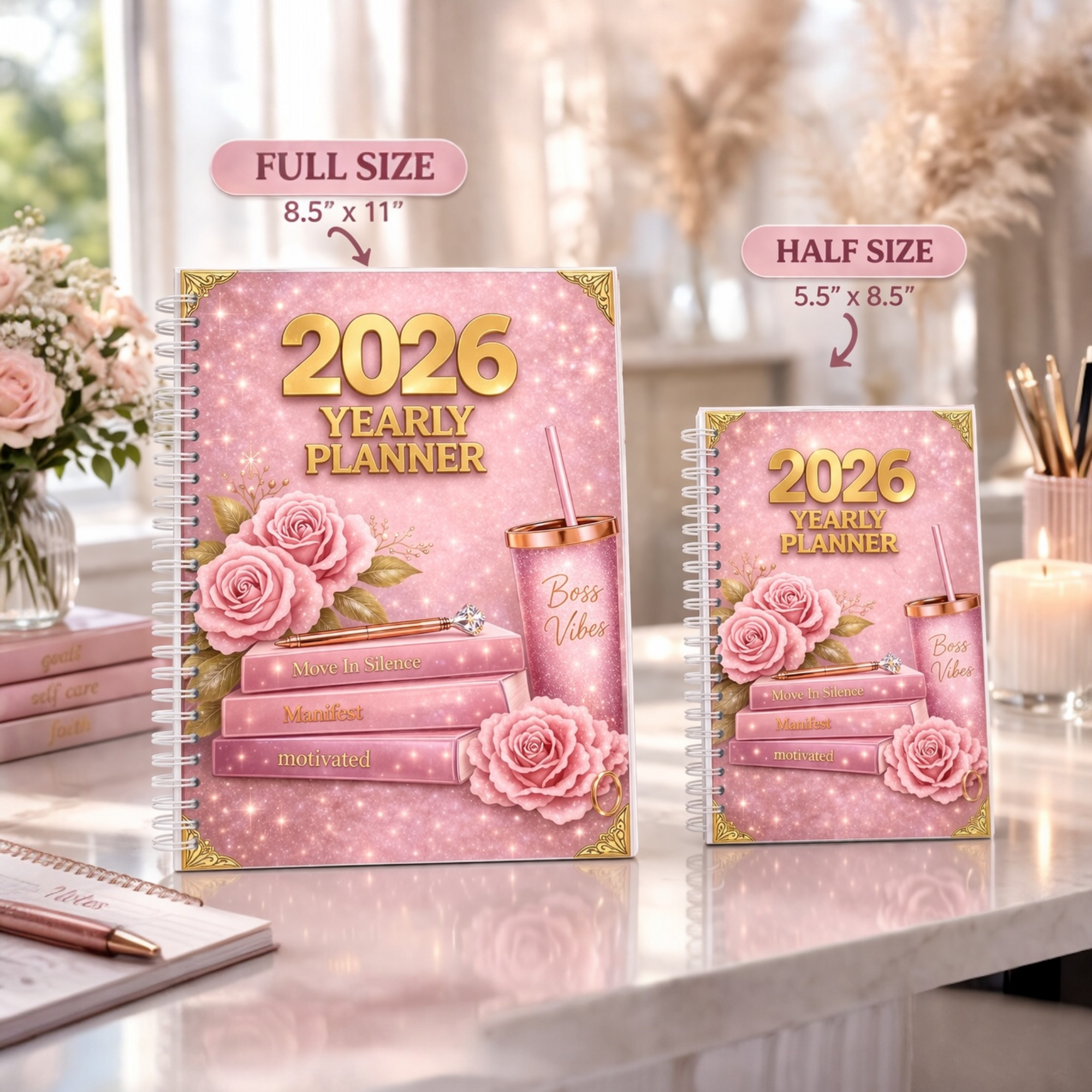 Pretty & Productive 2026 Yearly Planner