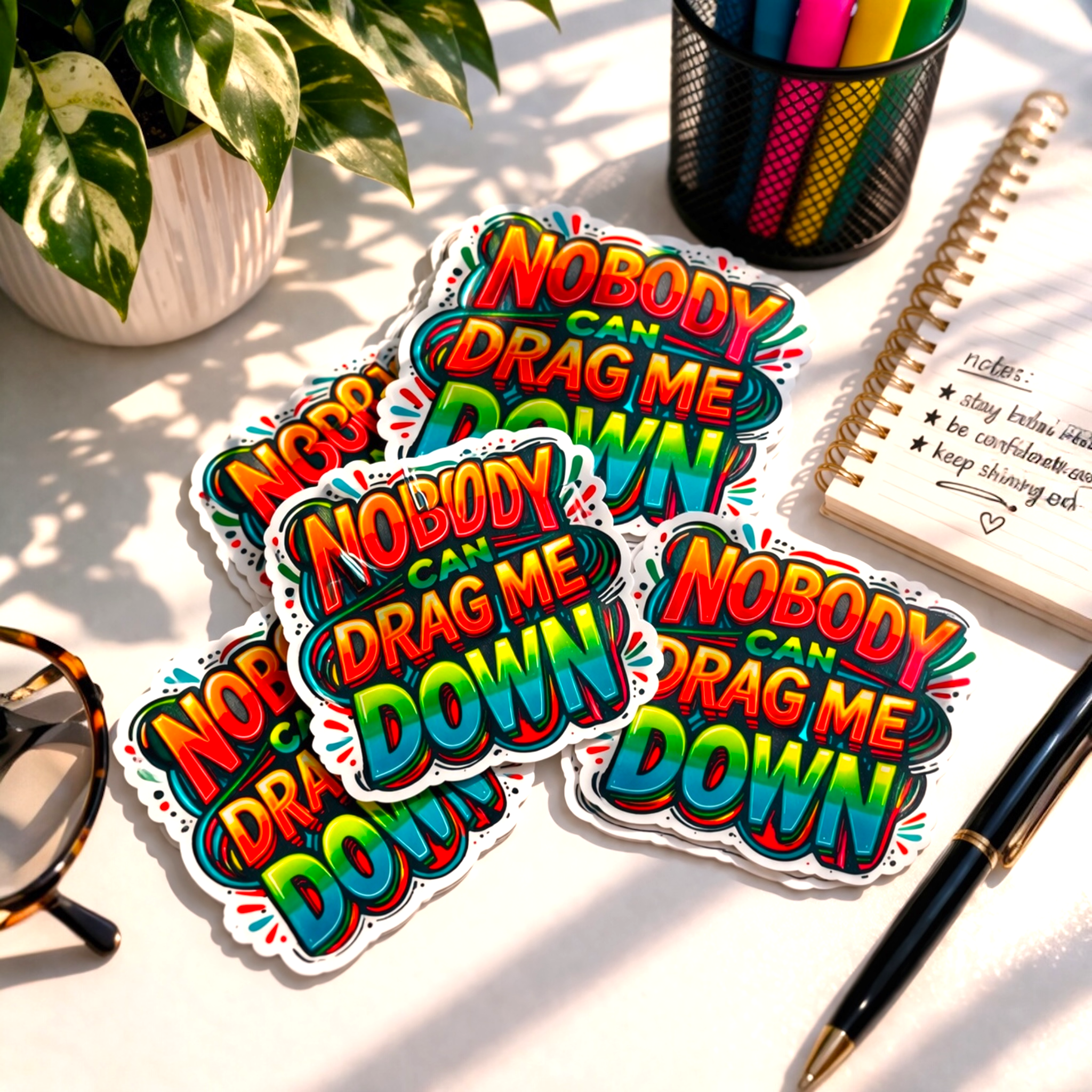 Nobody Can Drag Me Down Sticker