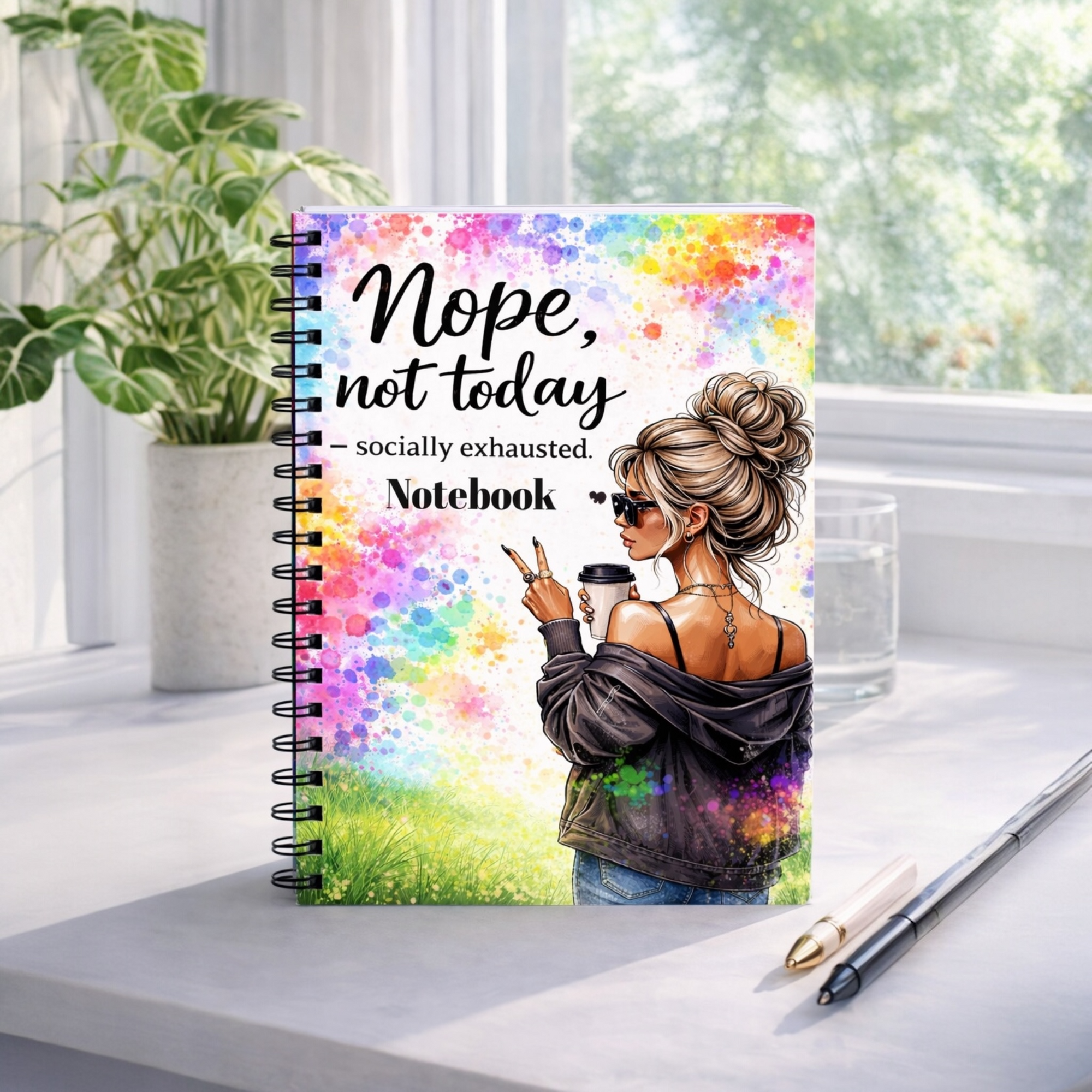 Nope, Not Today Notebook
