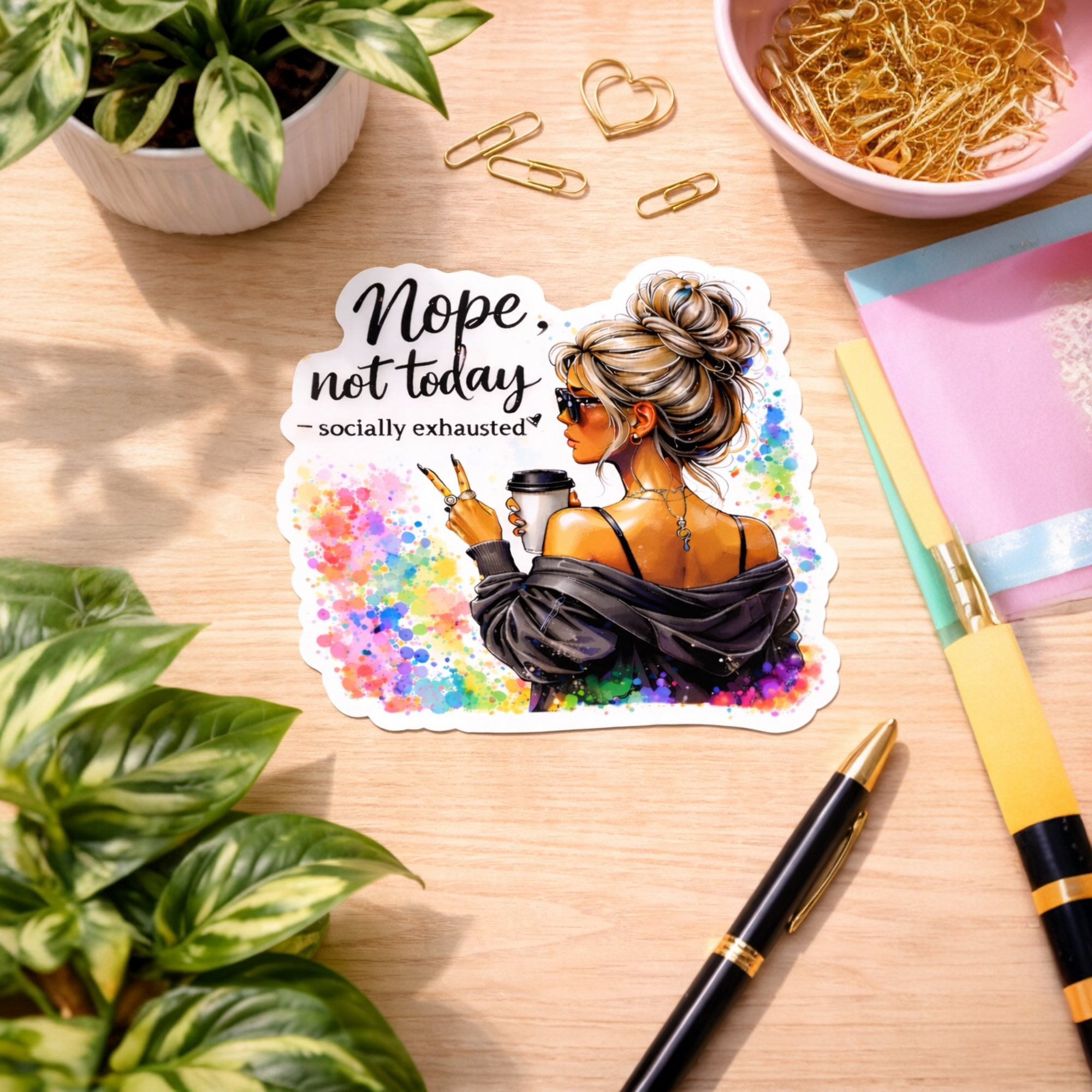 Nope, Not Today Magnet