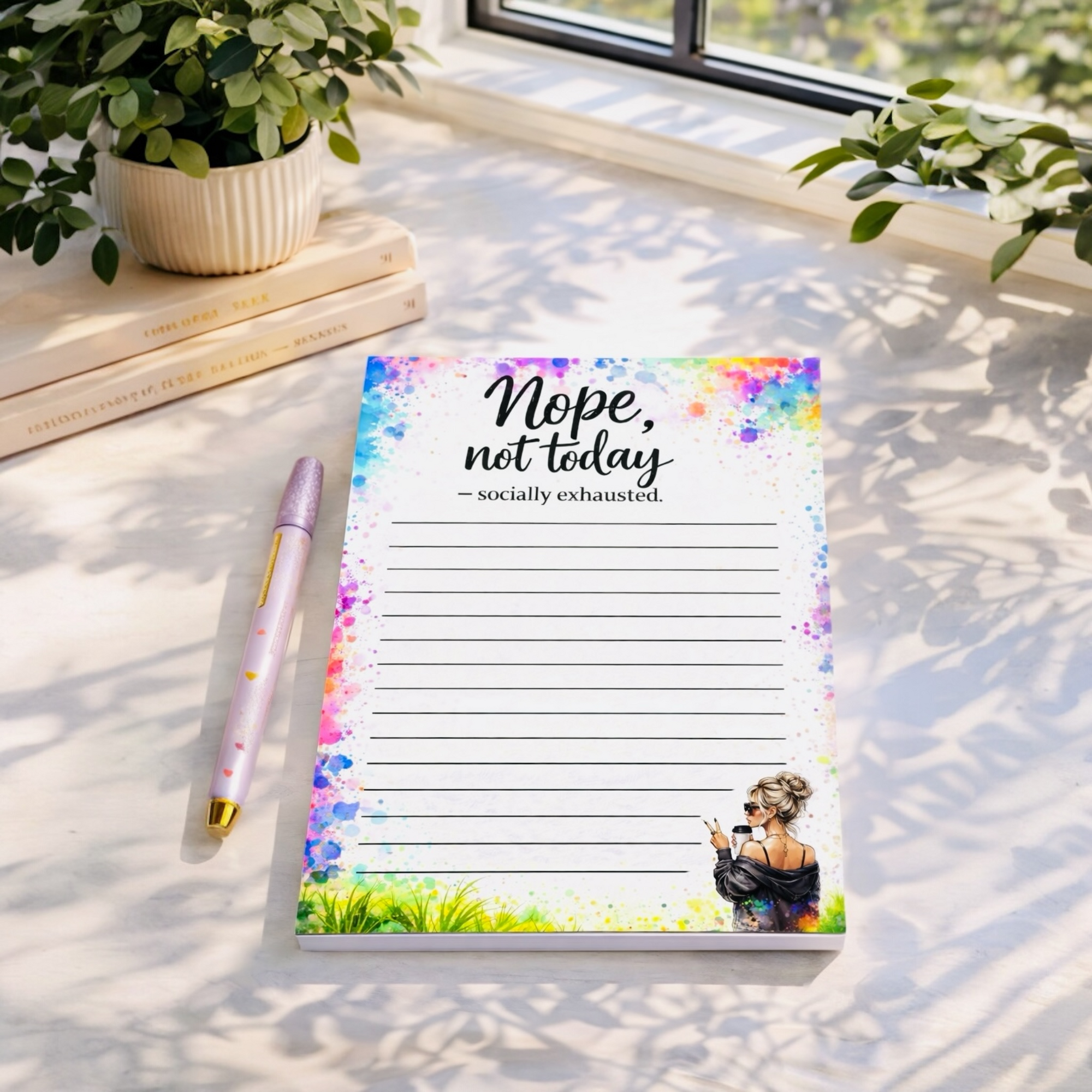 Nope, Not Today Notepad