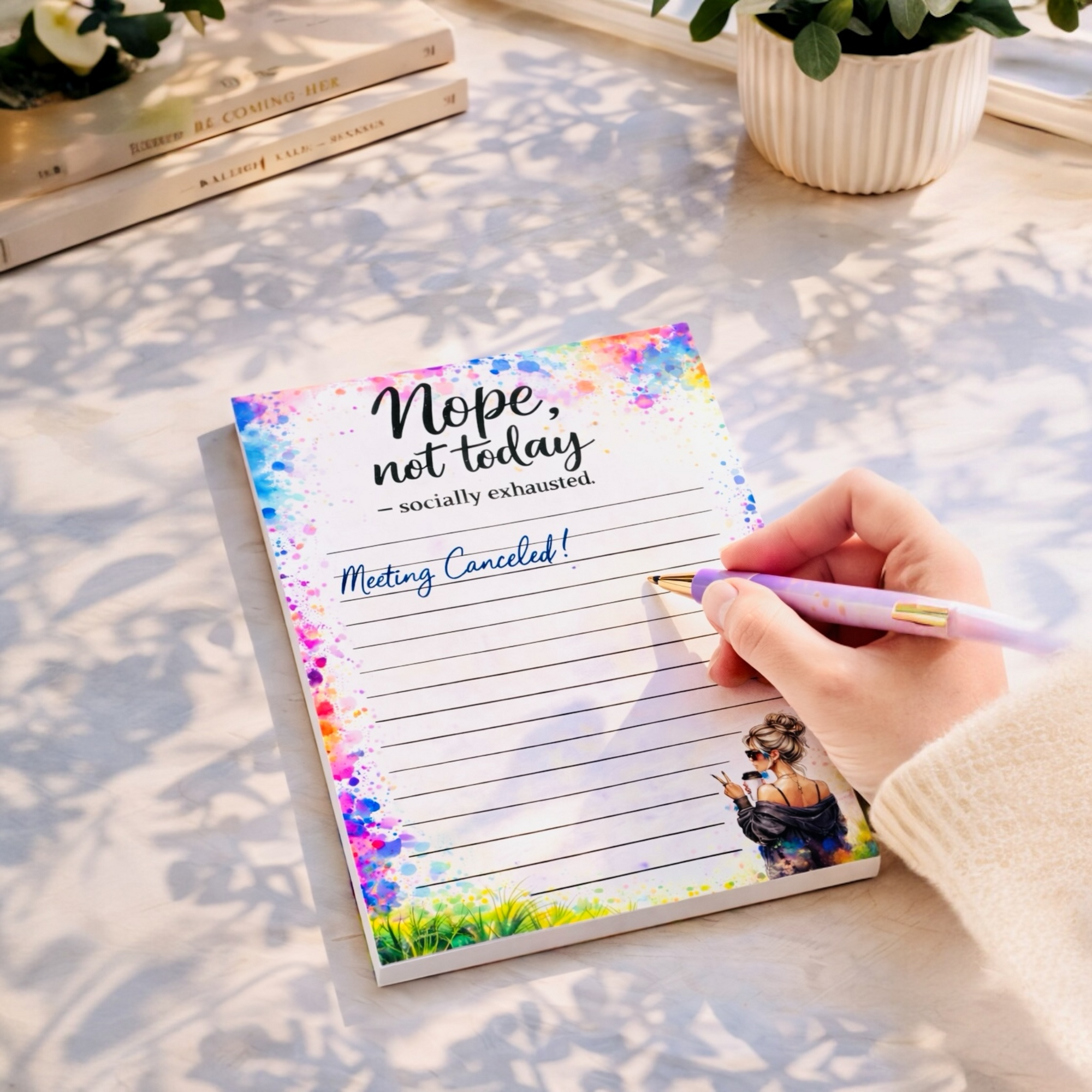 Nope, Not Today Notepad